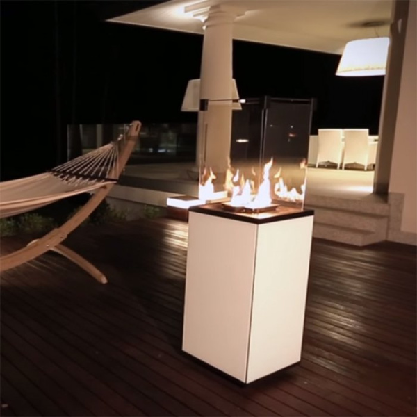 Kratki PATIO/M/G31/37MBAR/B - белое стекло, с ручным управлением